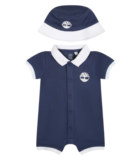 TIMBERLAND BABY BOY ROMPER WITH HAT
