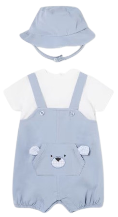 MAYORAL BABY BOY ROMPER AND HAT SET