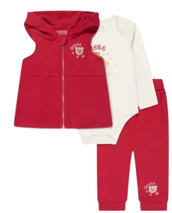 GUESS BABY GIRL 3 PIECE TROUSER  SET