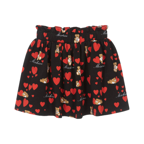MOSCHINO GIRL TEDDY WITH HEARTS SKIRT