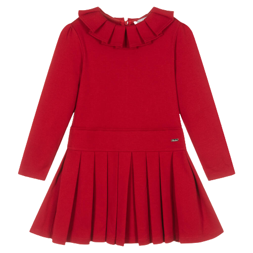 PATACHOU GIRL JERSEY DRESS RED
