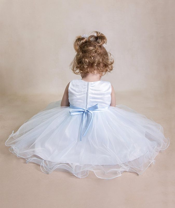 SEVVA BABY GIRL RILEY TULLE DRESS PALE BLUE