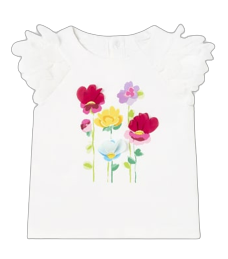 MAYORAL BABY GIRL FLOWER T SHIRT