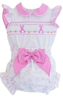 PRETTY ORIGINAL BABY GIRL BLOUSE AND BLOOMERS SET