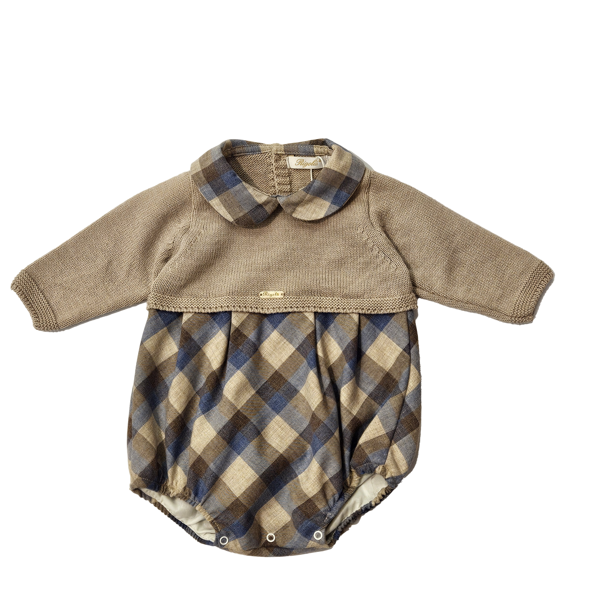 RIGOLA BABY UNISEX CHECKED ROMPER