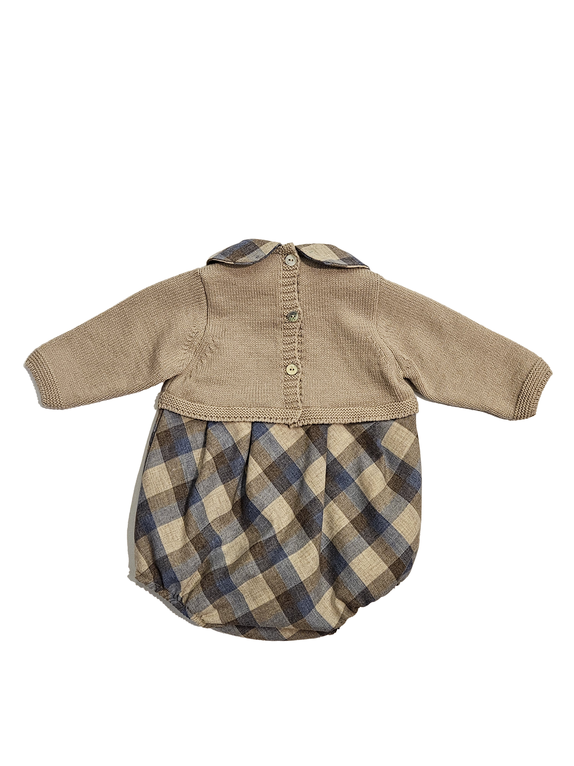 RIGOLA BABY UNISEX CHECKED ROMPER