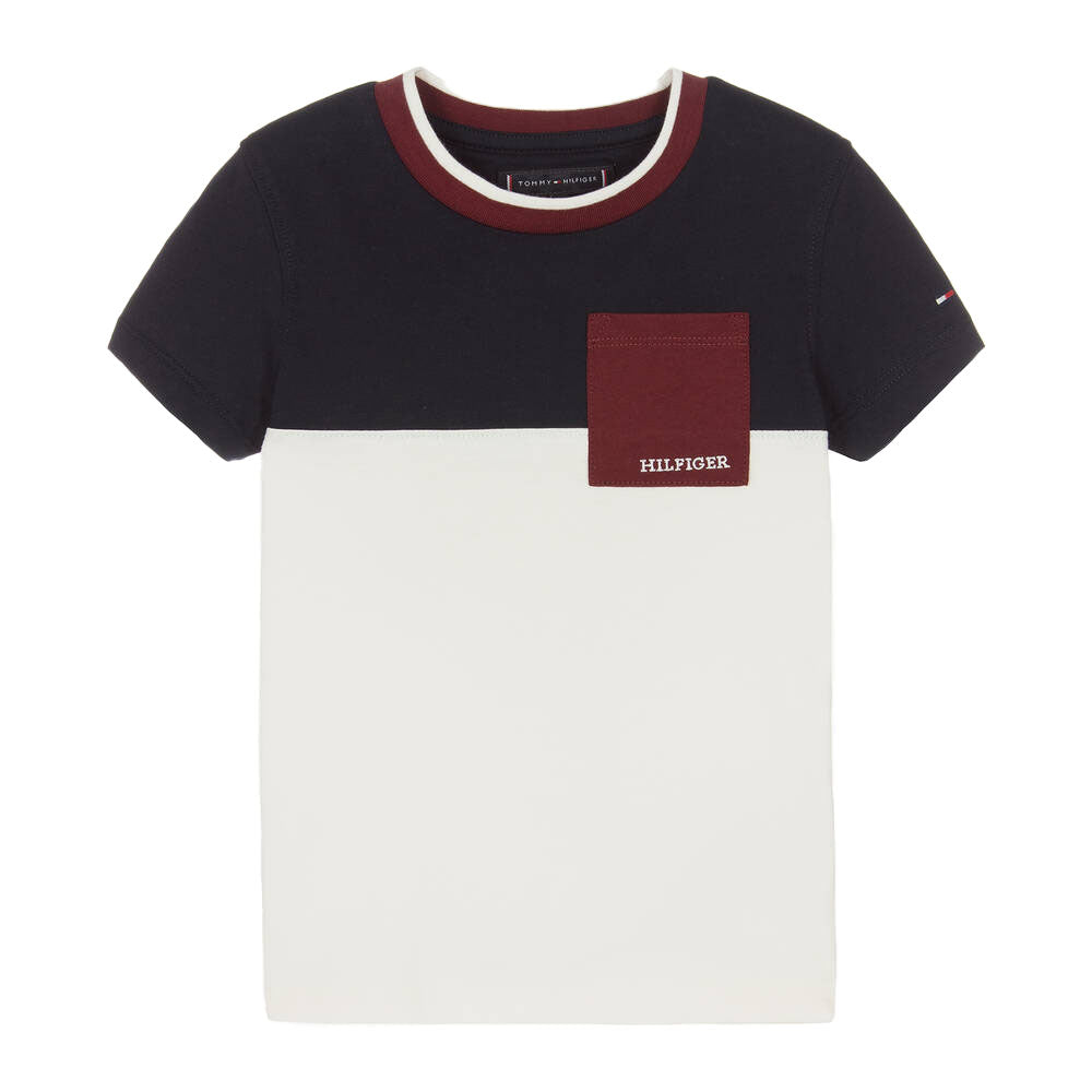 TOMMY HILFIGER BOY COLOUR BLOCK T SHIRT