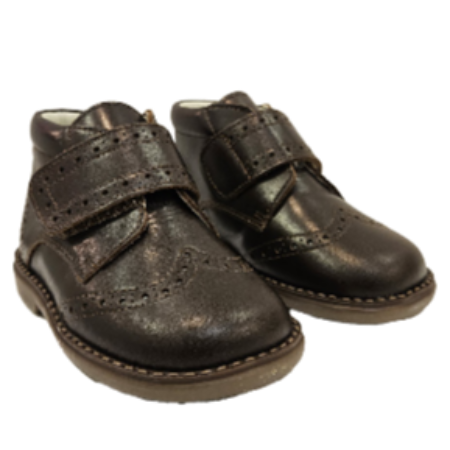 ANDANINES BABY BOY VELCRO BROWN BOOTS