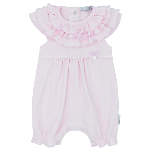 BLUES BABY GIRL FRILL ROMPER PINK