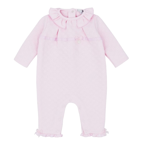 BLUES BABY GIRL FRILL ROMPER PINK