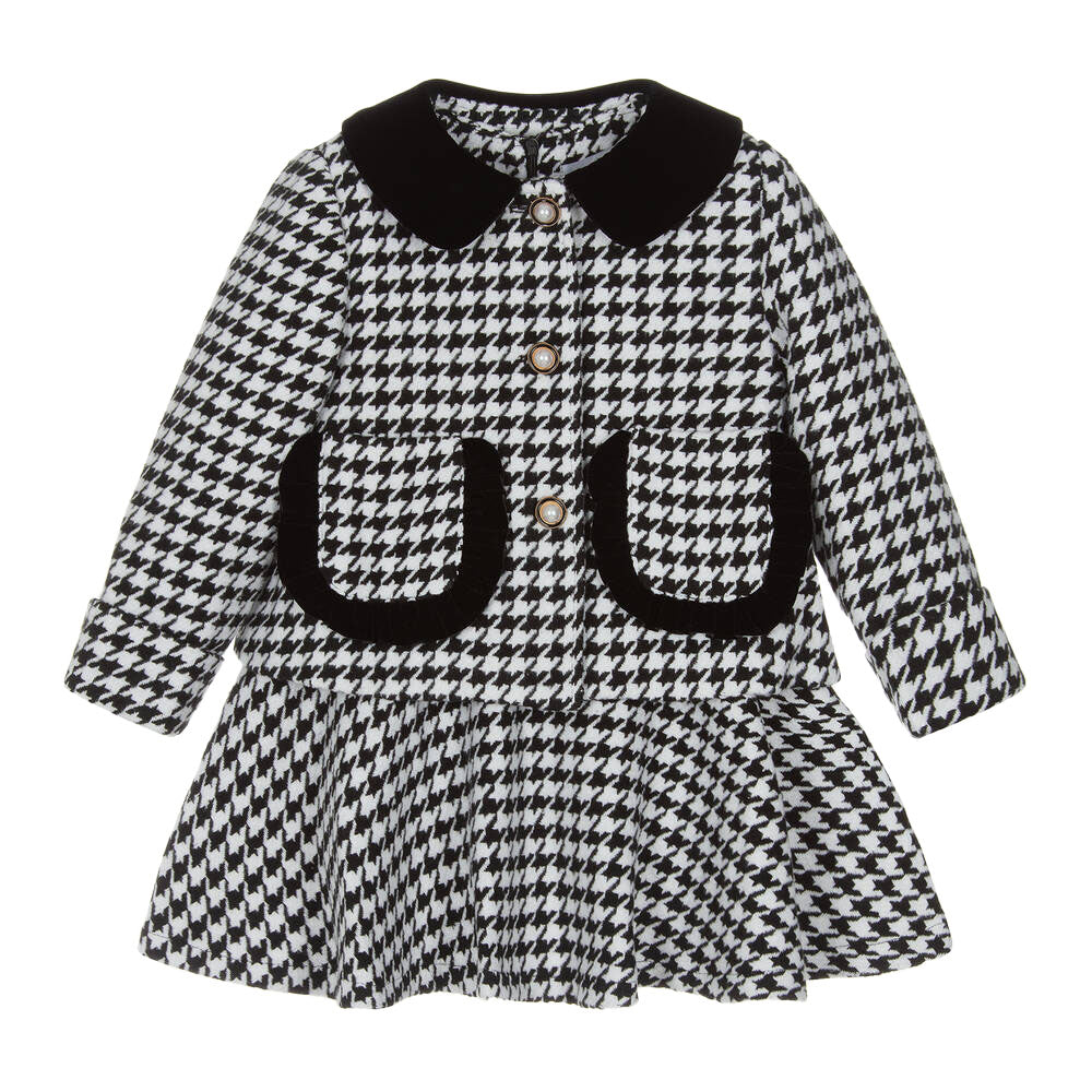 BEAU KID GIRL HOUNDSTOOTH DRESS AND JACKET