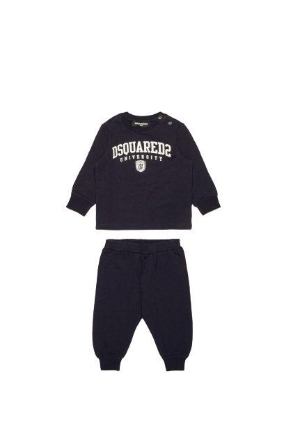 DSQUARED BABY BOY UNIVERSITY SWEATSHIRT NAVY