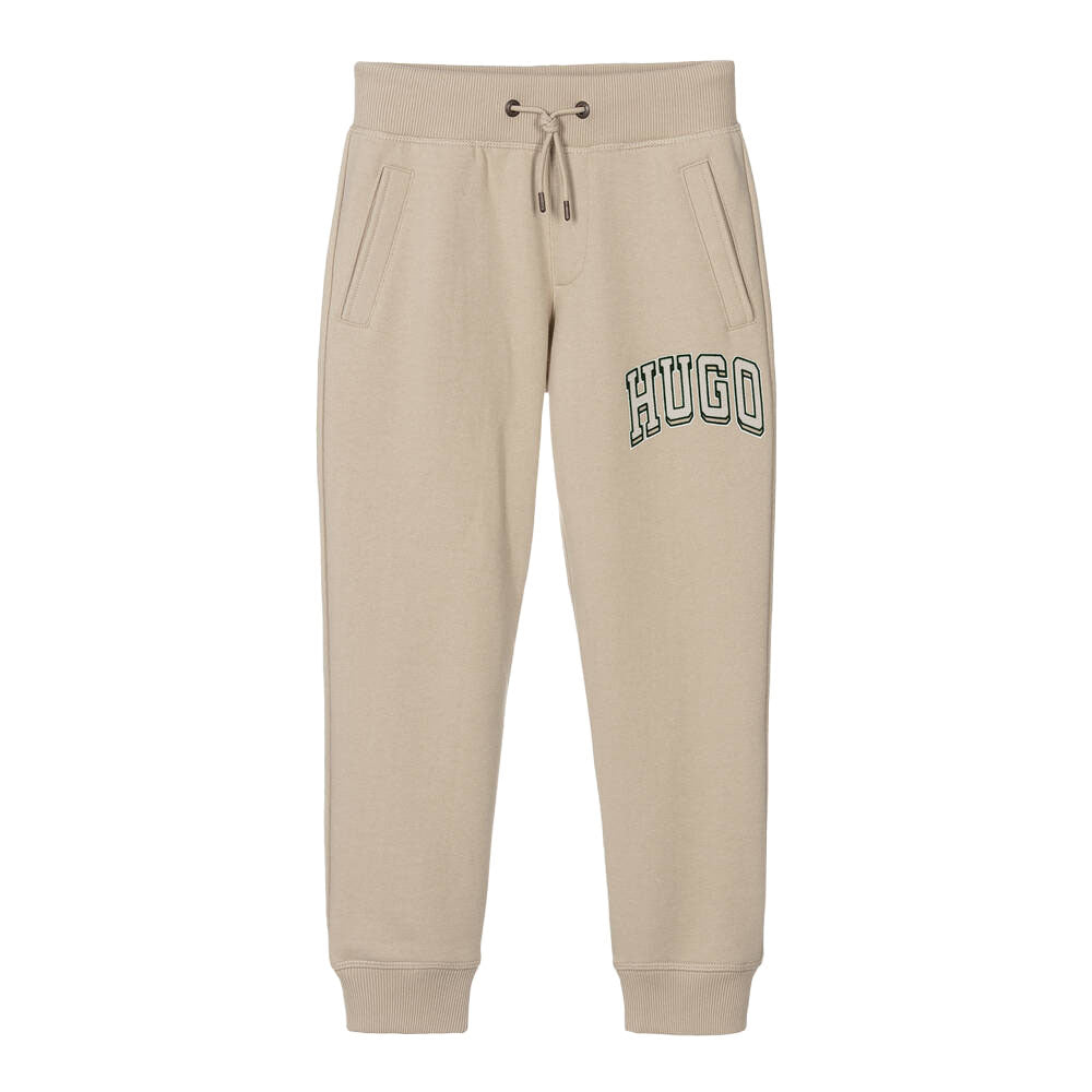 HUGO BOY COTTON JOGGER STONE