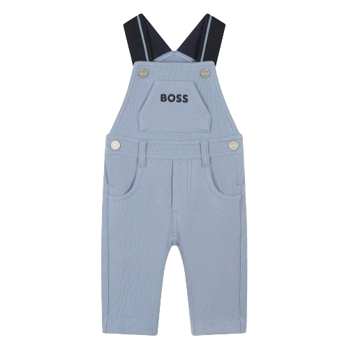 BOSS BABY BOY DUNGAREES BLUE