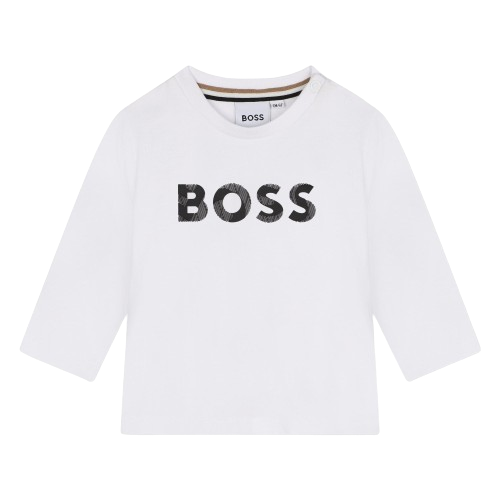 BOSS BABY BOY ESSENTIAL LOGO TOP WHITE