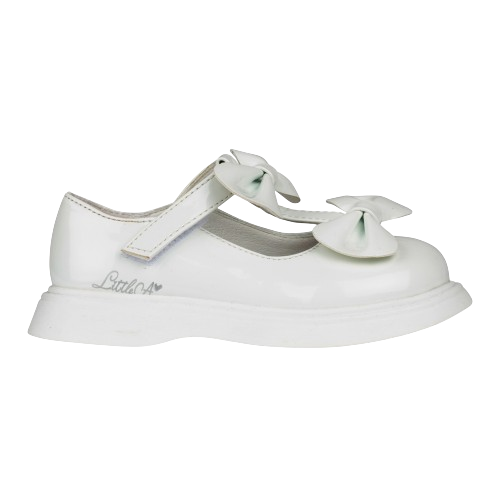 LITTLE ADEE BABY GIRL  BEAU SHOES WHITE