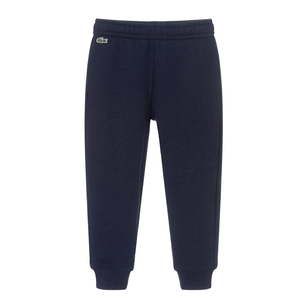 LACOSTE BOY COTTON JOGGERS NAVY