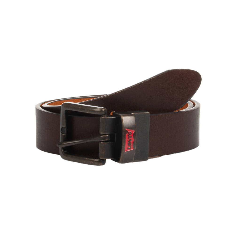 LEVI BOY REVERSIBLE LEATHER  BELT BROWN