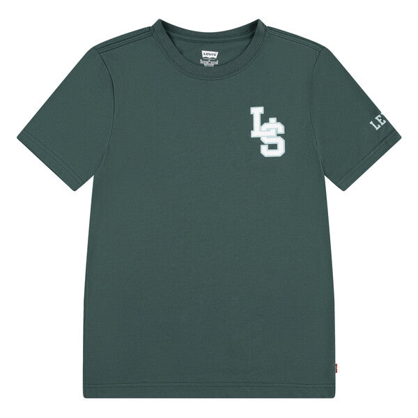 LEVI BOY COTTON LS  MONOGRAM T SHIRT GREEN