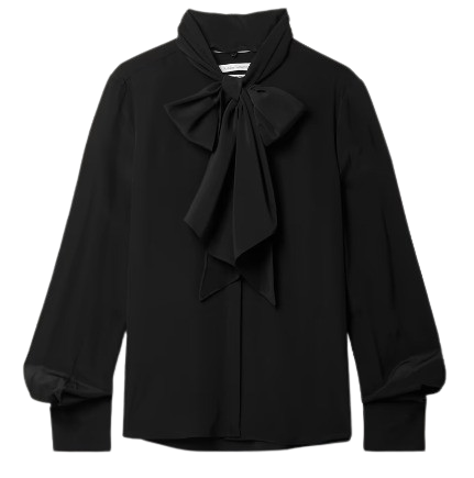 PATACHOU GIRL BOW BLOUSE BLACK