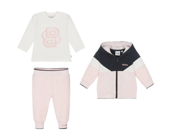 BOSS BABY GIRL TRACKSUIT WITH T-SHIRT SET