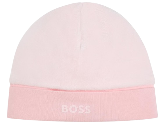 BOSS BABY GIRL VELOUR HAT PINK