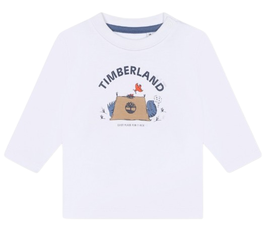 TIMBERLAND BABY BOY ORGANIC COTTON LONG SLEEVED TOP