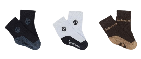 TIMBERLAND BABY BOY THREE PACK SOCKS