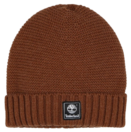 TIMBERLAND BABY BOY KNITTED BEANIE BROWN