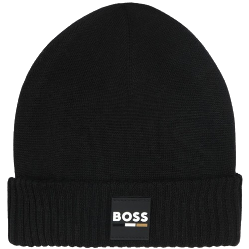 BOSS BOY KNITTED BEANIE BLACK