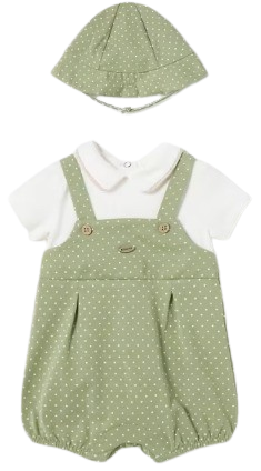 MAYORAL BABY BOY ROMPER WITH HAT