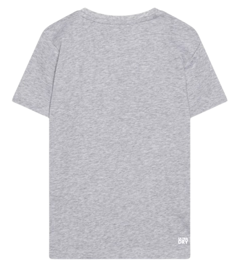 LACOSTE BOY CROC LOGO T SHIRT GREY