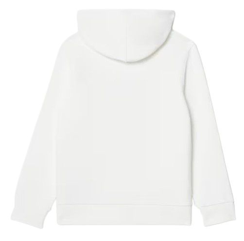 LACOSTE BOY HOODED SWEATSHIRT WHITE