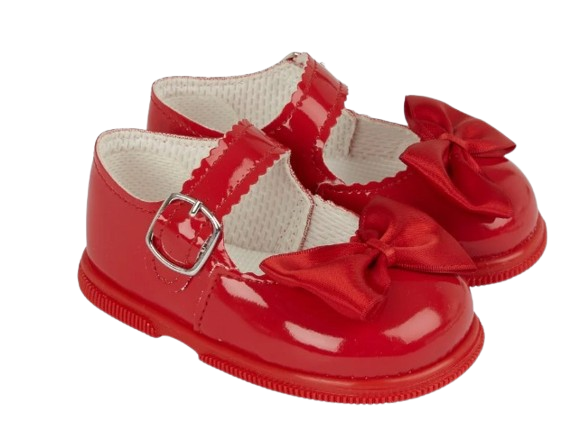 EARLY DAYS BABY GIRLS  BAYPODS RED PATENT SHOE