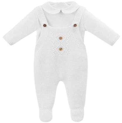 DANDELION BABY UNISEX TWO PIECE KNITTED  DUNGAREE AND TOPS SET