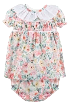 DANDELION BABY GIRL FLORAL DRESS WITH PANTS