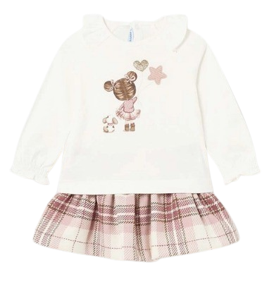 MAYORAL BABY GIRL SKIRT AND TOP SET