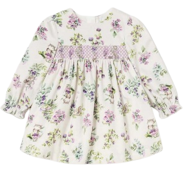 MAYORAL BABY GIRL FLORAL  SMOCK DRESS