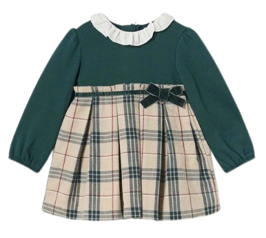 MAYORAL BABY GIRL CHECKED DRESS