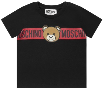 MOSCHINO UNISEX BEAR TSHIRT BLACK