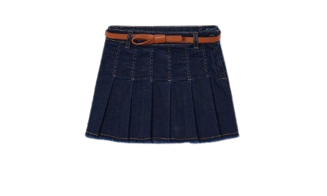 MAYORAL GIRL PLEATED DENIM SKIRT