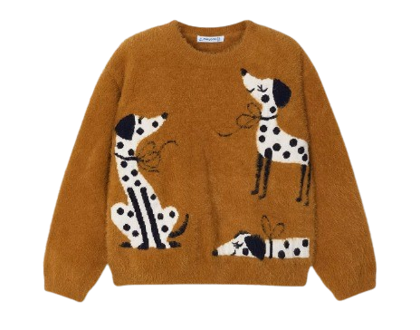 MAYORAL GIRL DALMATION DOG VISCOSE SWEATER