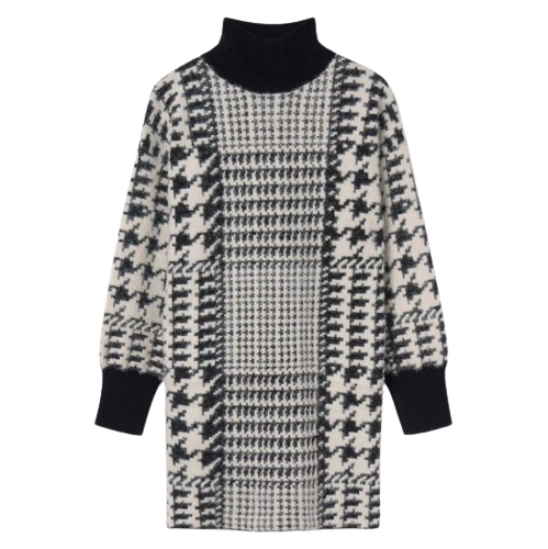 MAYORAL GIRL HOUNDSTOOTH KNITTED JUMPER