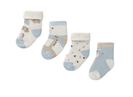 MAYORAL BABY BOY FOUR PACK SOCK SET BLUE