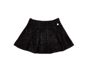 BCBG GIRLS BLACK TWEED SKIRT