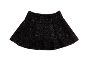 BCBG GIRLS BLACK TWEED SKIRT