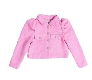 BCBG GIRLS PINK TWEED JACKET