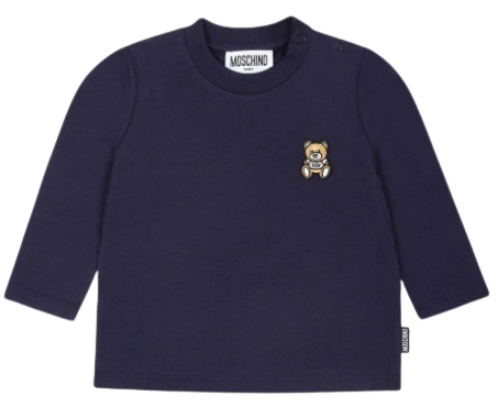 MOSCHINO BABY BOY LONG SLEEVED TOP NAVY