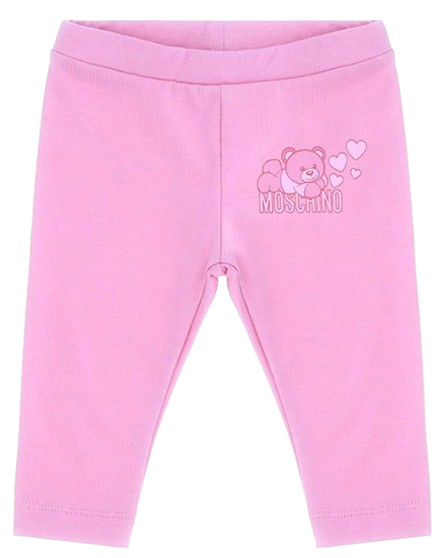 MOSCHINO BABY GIRL LEGGINGS PINK