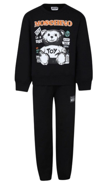 MOSCHINO BOY TOY TRACKSUIT BLACK